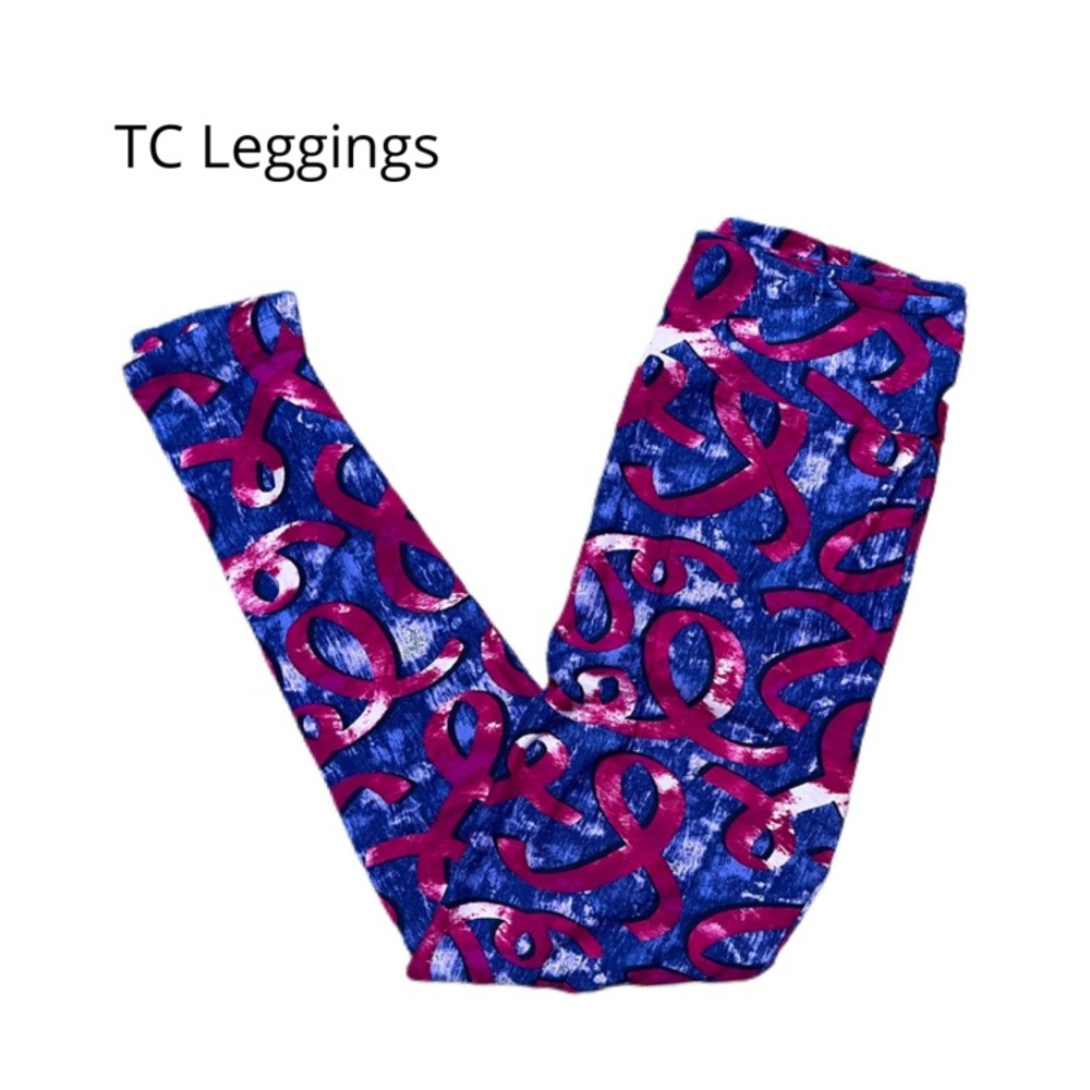LuLaRoe Women's Leggings in Blue and Pink